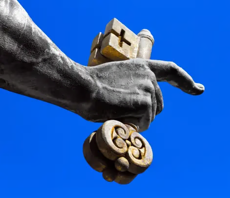 st. peter holding the key on st. peter's square