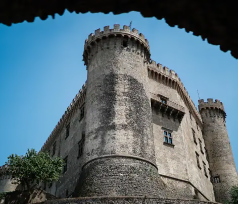 view of a tower in orsini-odescalchi castle
